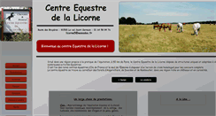 Desktop Screenshot of centreequestredelalicorne.com