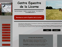 Tablet Screenshot of centreequestredelalicorne.com